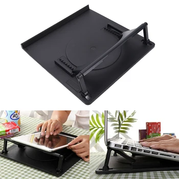 

Laptop Holder Cooling 360 Degree Rotation Stand Mount Notebook Table Desk Swivel