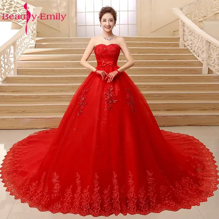 red bridal dresses 2018