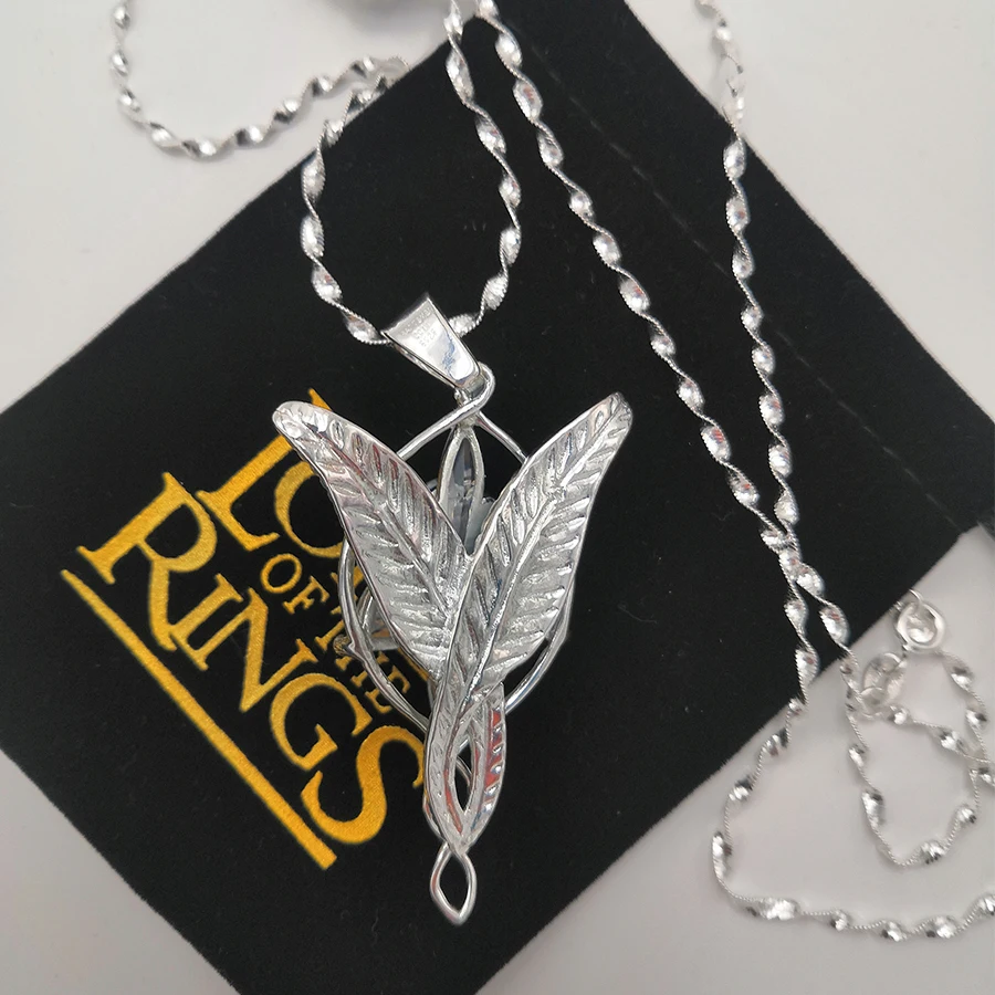 Высококачественное серебряное ожерелье LOTR S925 с подвеской Arwen Evenstar подарок на