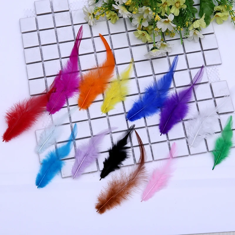 Natural Plumes 4 6inches 10 15cm Pheasant Feathers Dyed Chicken Feather