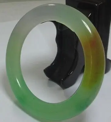 

0364 FASHION BEAUTIFUL CHINA EMERALD 3-COLOR JADE GEMS BANGLE BRACELET