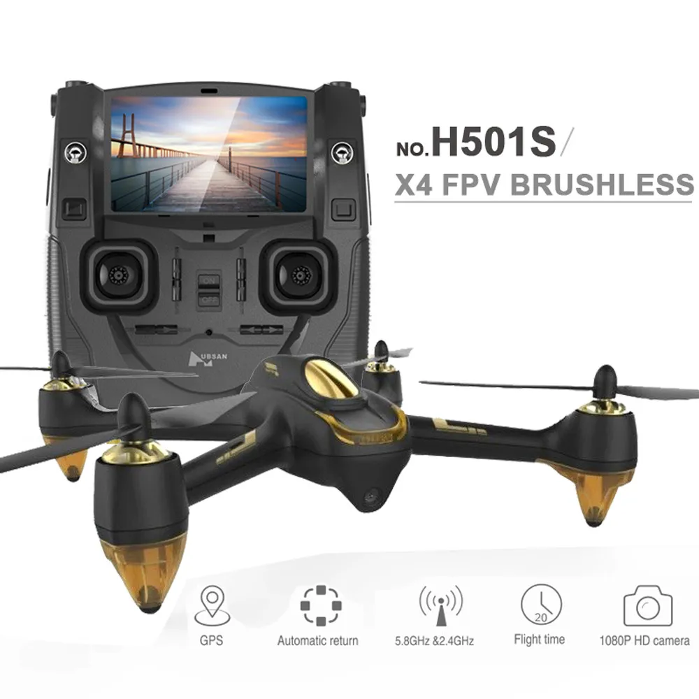 

Original Hubsan H501S X4 5.8G FPV RC Drone With 1080P HD Camera Quadcopter with GPS Follow Me CF Mode Automatic Return F17999