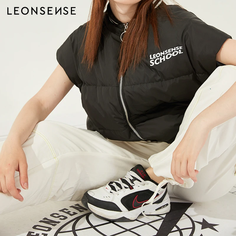 LEONSENSE 2018 New Men's Women Vest Winter Solid men Short Silm Cotton Waistcoat Female Thick Warm Sleeveless Vests Plus Size LEONSENSE 2018 New Men's Women Vest Winter Solid men Short Silm Cotton Waistcoat Female Thick Warm Sleeveless Vests Plus Size