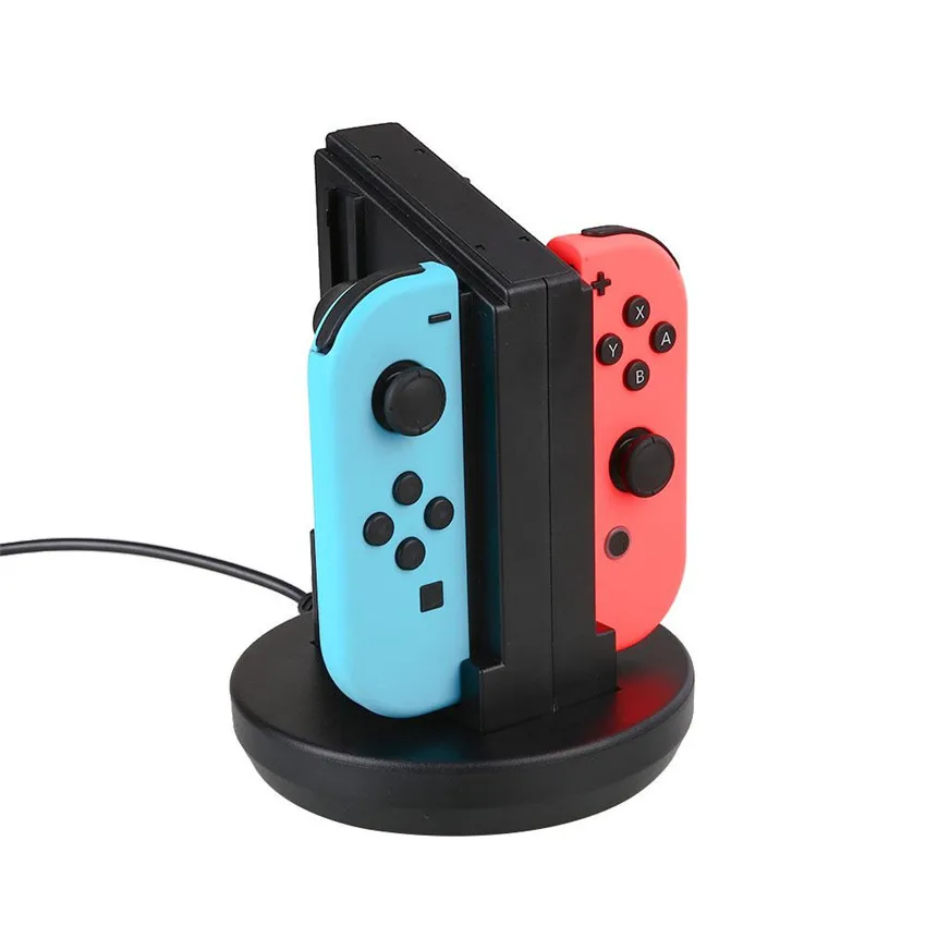 

4pcs for Nintendo Switch Joy-con Game Controller Handle Stand Desktop Charger Stand Dock USB Charging Power Supply 95cm Cable