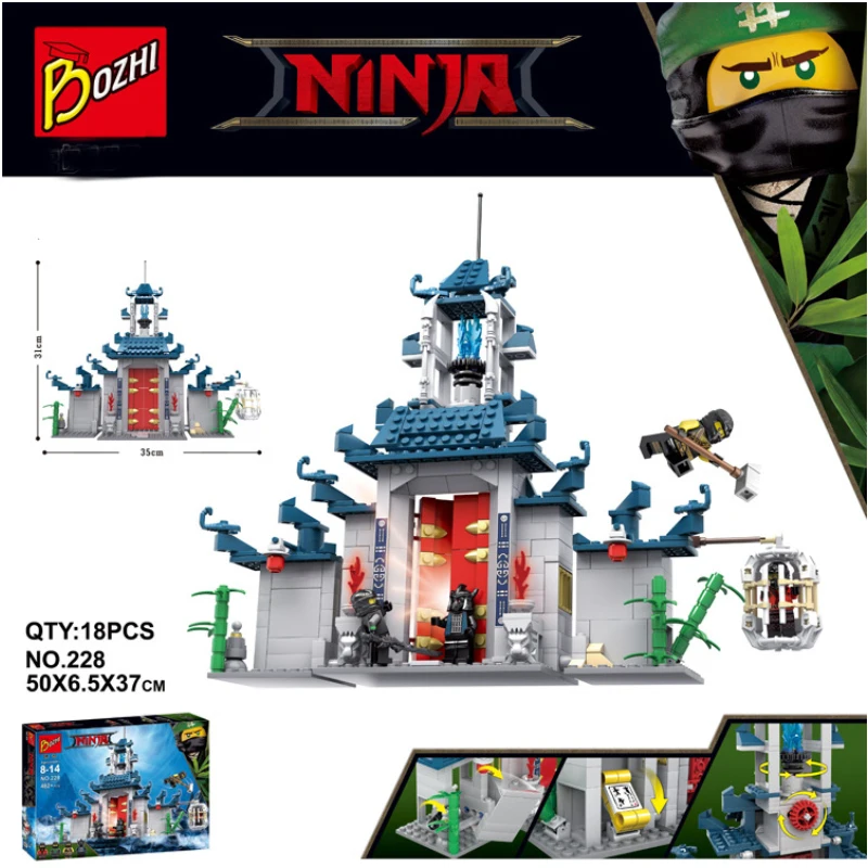 

Legoings Ninja series The Temple of The Ultimate Ultimate Weapon Model Building Blocks Set Ninjagoes Toys For Children DBP546