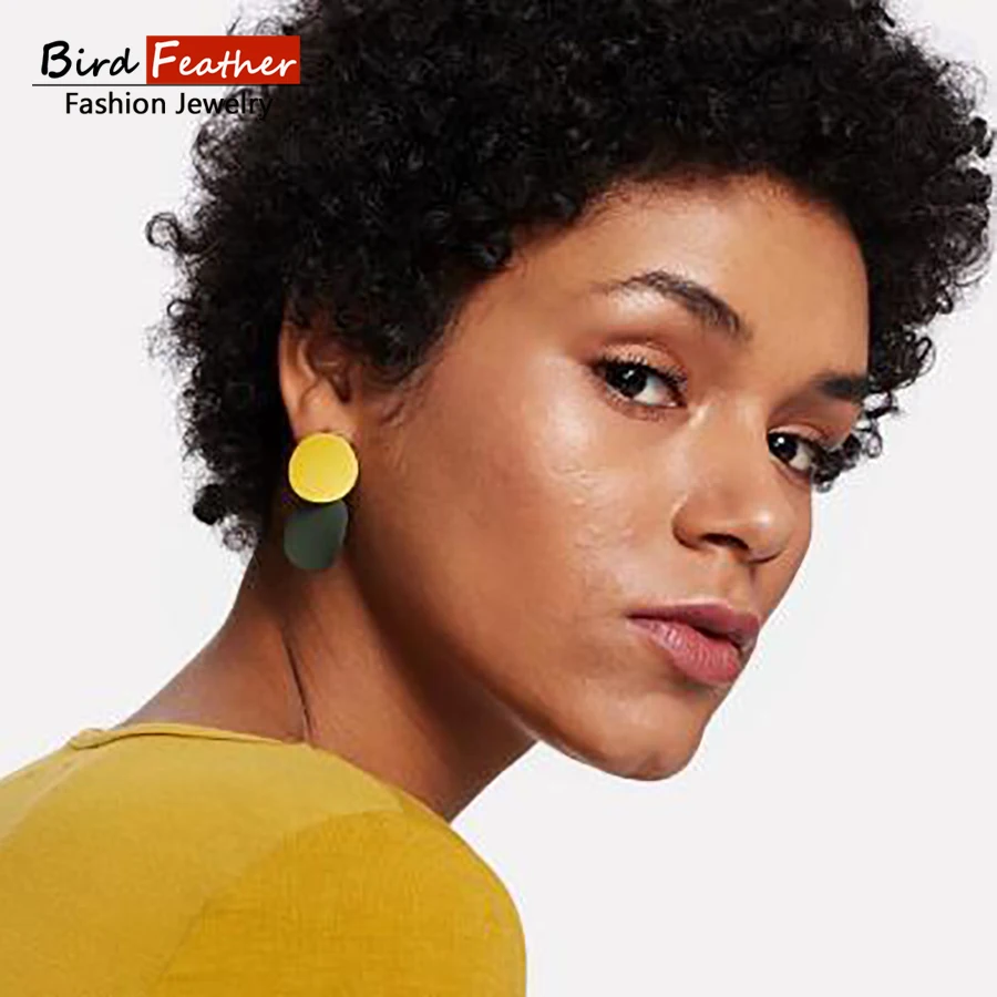 Trendy Handmade Statement Earrings for Women Vintage exaggerate Cute Round Drop Wedding Party Bridal Jewelry Gift | Украшения и