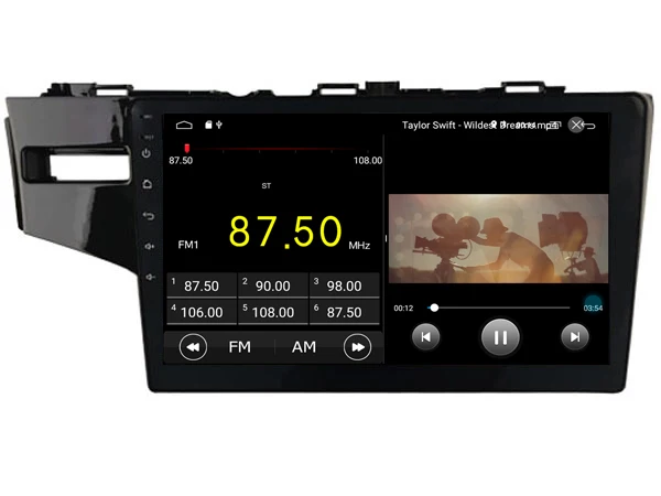 Flash Deal 64GB rom 8 core Android 8.1.2 car GPS for Honda Fit Jazz 2014 LHD touch screen radio DSP navigation carplay headunits multimedia 4