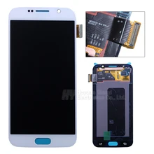 Wholesale 100% Original For Samsung galaxy S6 lcd display touch screen digitizer G920i G920P G920f G920V G920A freeshipping