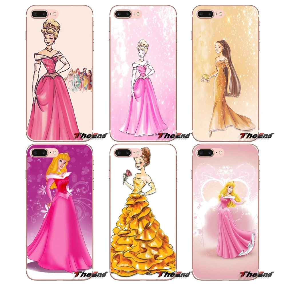 

For Samsung Galaxy S9 Plus Note 8 One Plus oneplus 5T Meizu M5s LG V30 HTC U11 Ariel Princess Soft Silicone Case Cover Capa