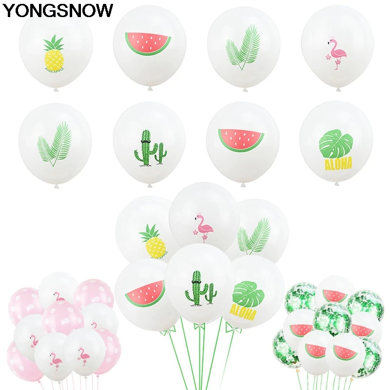

Summer Cute Cartoon Animal Flamingo Fruit Plant Leaves Latex Balloon Air Helium Balloon Wedding Birthday Party Baby Shower Decor