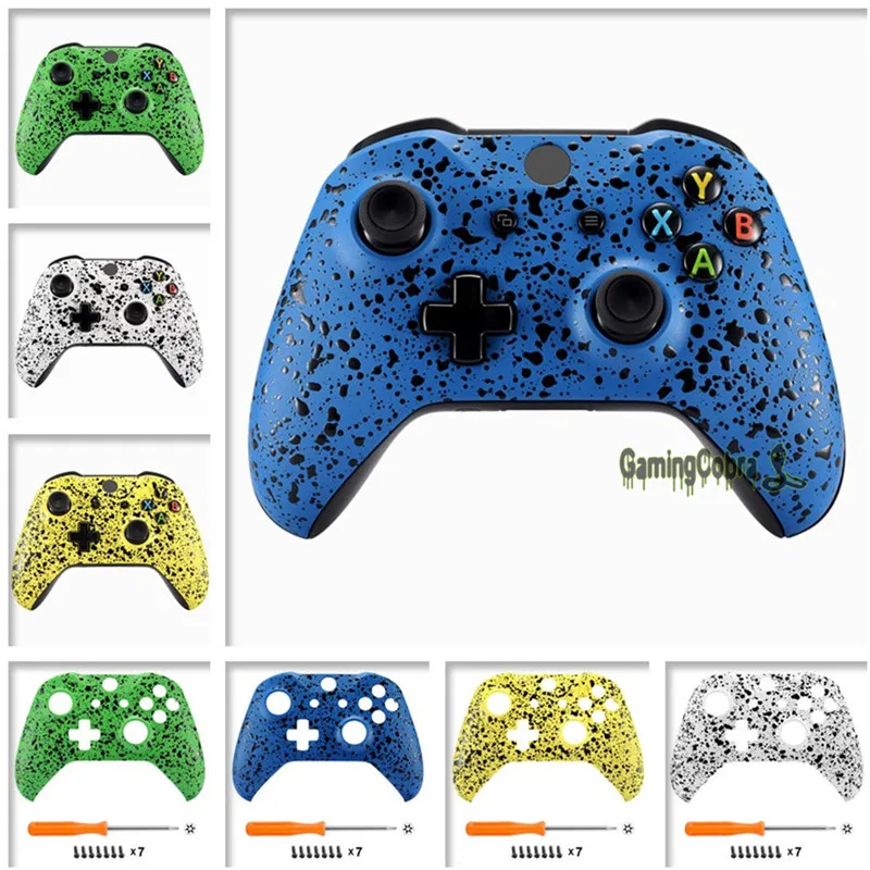 eXtremeRate Textured 3D Splashing Non slip Faceplate Cover Replacement