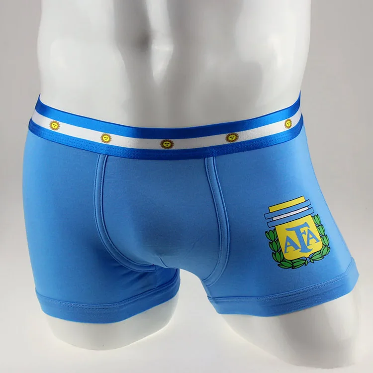 6 pcs/lot fashion World cup men Underwear National Flag Fans underpants