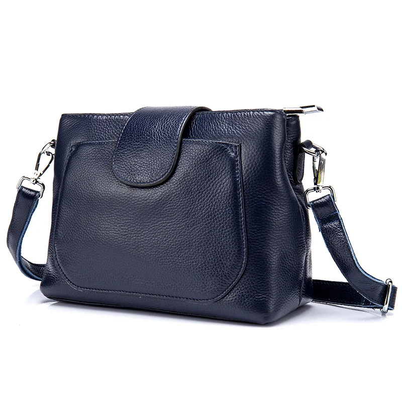 

Hot Magnetic Buckle Women's Bag New Arrivals Genuine Leather Feminine Handbags 2019 Brand Designer Large Capacity Messenger Bags