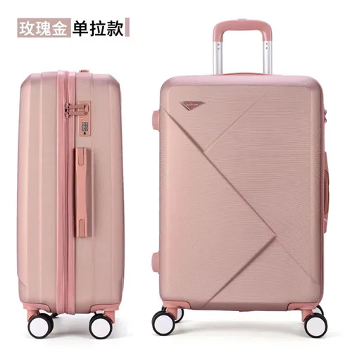 KLQDZMS 20/22/24/26/28inch retro rolling luggage sets trolley case with cosmetic bag fashion travel suitcase on wheels - Цвет: only 1 pcs suitcase