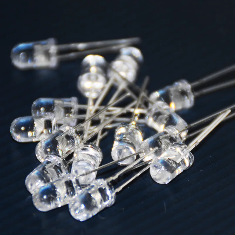 200 x Ultra-Bright White 5mm LED Diode Light Bulb Low Consumption