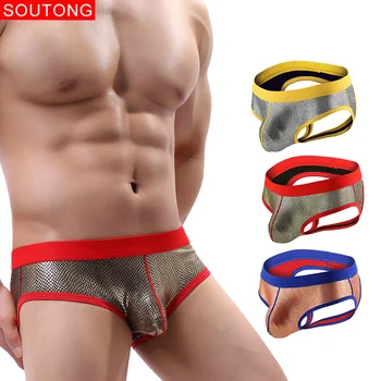 

Soutong Mens Sexy Gay Men Underwear men thong g string homme Jockstrap ropa interior hombre gay Sexy Briefs cuecas Male panties