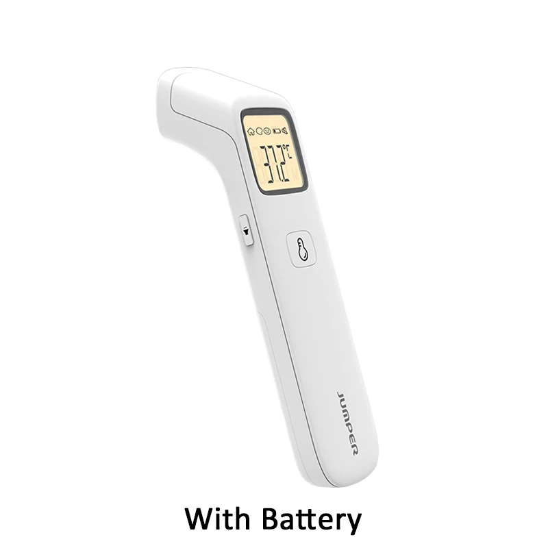 Инфракрасный термометр детский цифровой Лоб HD lcd температура тела ребенок и взрослый медицинский термометр - Цвет: With battery