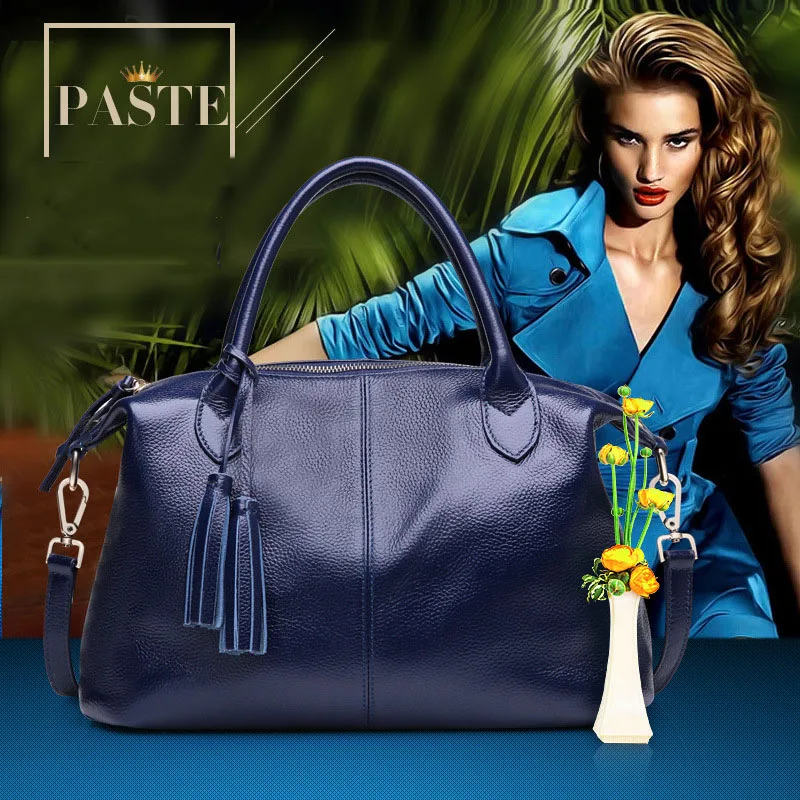 

Real Cow Leather Ladies HandBags Women Genuine Leather bags Totes Messenger Bags Hign Quality Designer Luxury Brand Bag