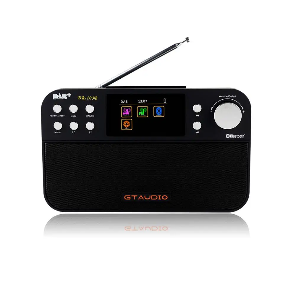 

GTmedia DR-103B DAB Receiver Portable Digital DAB FM Stereo Radio Receiver with 2.4" TFT Color Display Alarm Clock Dropship 9.7