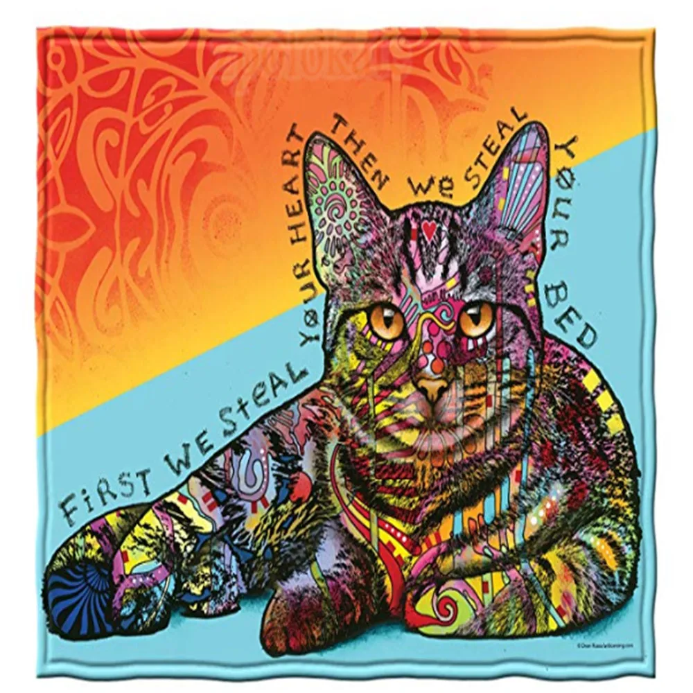 Throw Blanket by Dean Russo (Steals Your Heart &amp Bed Cat) | Дом и сад