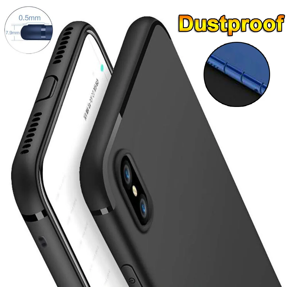 Jetjot силиконовый чехол для iPhone XS Max крышка 7 8 Plus X XR ультра тонкий силиконовый чехол для iPhone XS/ XS Max/XR