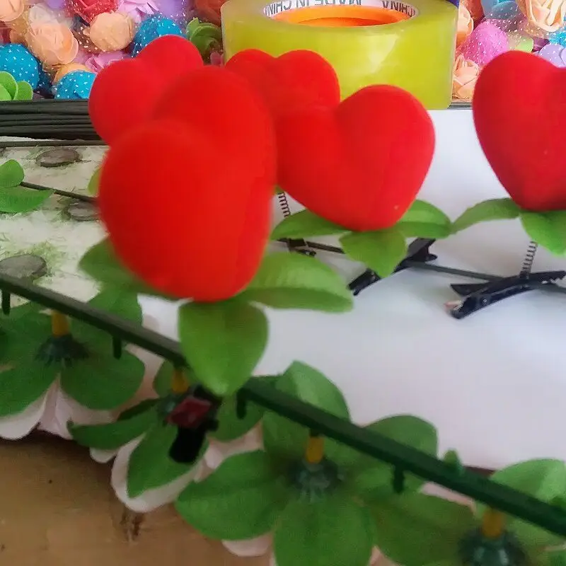 Cute Fashion hair accessories hairpin Toy Flowers Chicks Heart  Butterfly shape elastic hairpin to Princess Baby girl birthday, children's day love gift (13)