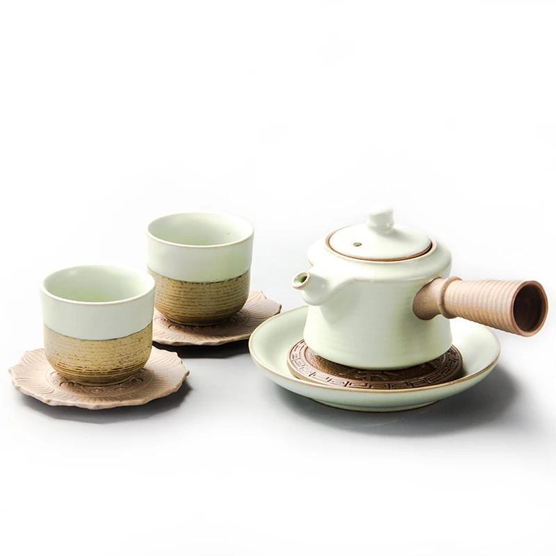 3 шт. китайский Путешествия Чайный набор кунг-фу Керамика Портативный чайная чашка из фарфора Услуги гайванские чашки для чая из Чай чайник для чайной церемонии B003 - Цвет: 3