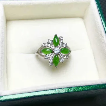 

Fine jewelry, female natural stone ring, 925 pure silver wholesale/12