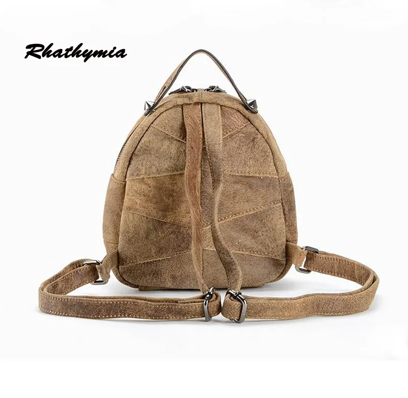 2017 women famous brand backpack girl school bag genuine leather high quality vintage bags