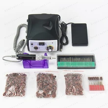 35000 RPM Pro Electric Nail Art Drill File Bits Machine Manicure Kit Professional Salon Home Nail Tools Set