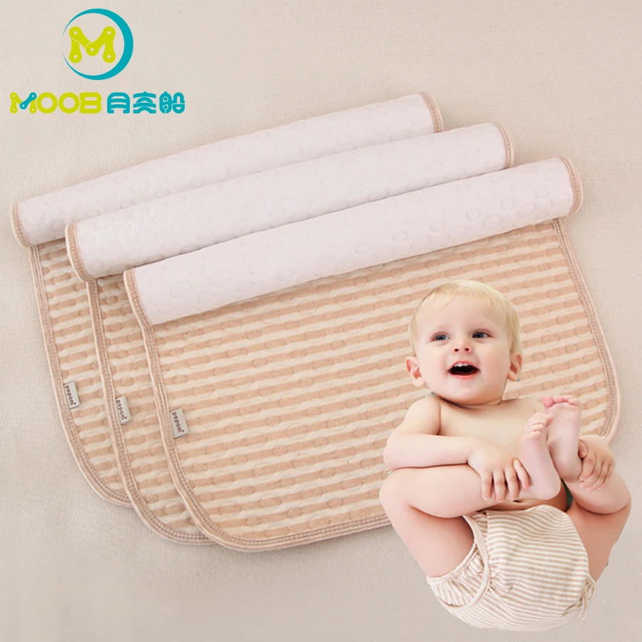 

Baby Washable Travel Nappy Diaper Changing Mat Colored Cotton Changing Pad Mattress Bed Sheet Baby Care Production MOOB