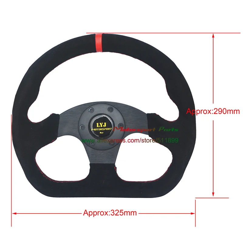Size of steering wheel