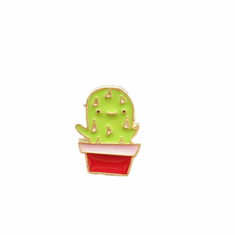 

2016Free shipping contracted the new men's and women's British fashion cute cute cactus brooch neckties collar pin gift