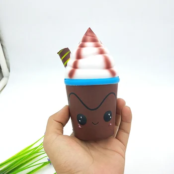 

New Jumbo squishies Toys Children Slow Rising Antistrss Toy Kawaii Straw ice cream Squishies Stress Relief Toy Funny Squeeze Toy