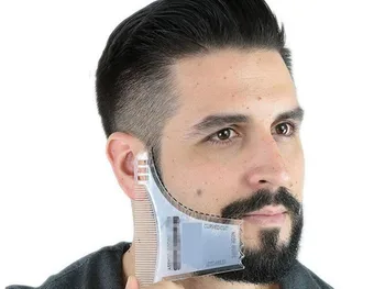 

New Pattern Gentleman Beard Shaping Styling Template Beard Comb Men Shaving Tools For Hair Beard Trim Template Comb Sexy Man