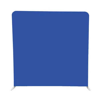 

8ft 243cm blue and white single side print pillow backdrop with stand