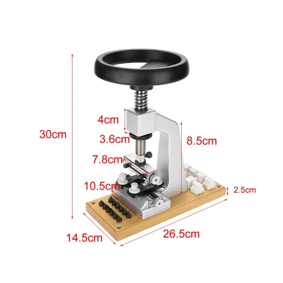Pro 5700 Настольный чехол для часов открывалка инструмент для наручных часов для открывания сзади с 6 штампами для часов Ролекс запасные части инструменты для часовых аппаратов