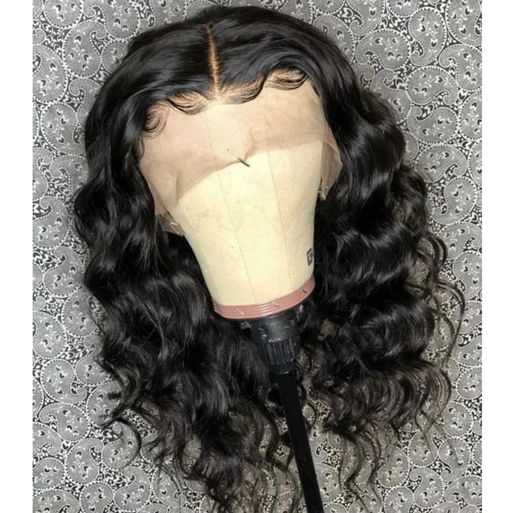Eversilky Lace Front Human Hair Wigs Short Deep Wave Lace Wig Pre Plucked Natural Hairline Wet And Wavy Free Part Black Wig
