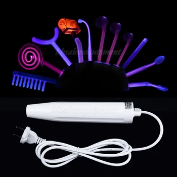 

High Frequency With 11 Pieces Electrodes Skin Spot Remover Device Skin Care Acne Treatment Wrinkle Removal Beauty Machine