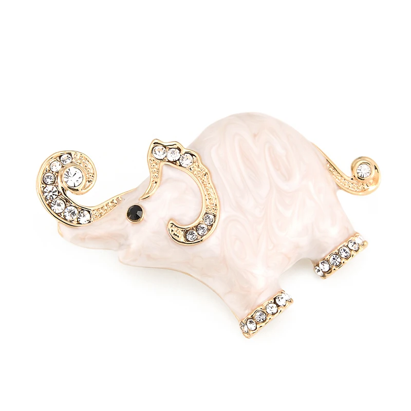 WULI & BABY Blue Elephant Animal Enamel Brooches Wedding Brooch Pins WULI & BABY Blue Elephant Animal Enamel Brooches Wedding Brooch Pins
