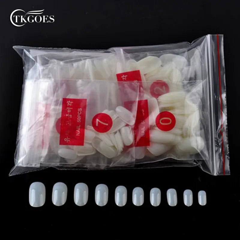 500pcs-pack-Beauty-Round-Short-natural-nail-tips-salon-full-cover-false-french-nail-art-tips (2)