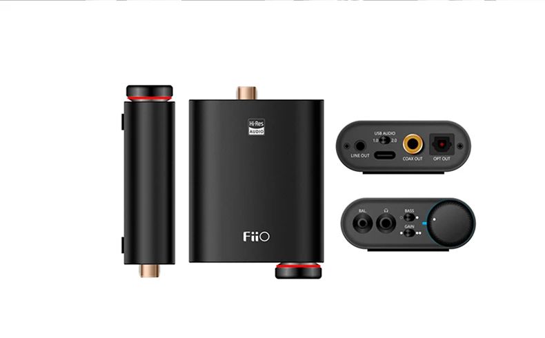 FiiO K3 портативный усилитель для наушников DSD USB DAC для ПК, поддержка коаксиального/оптического/2,5 баланса