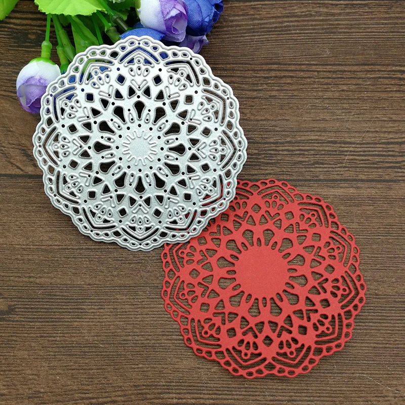 

Lace circle Metal Cutting Dies Stencil for DIY Scrapbooking Embossing Paper Cards Crafts Diecuts