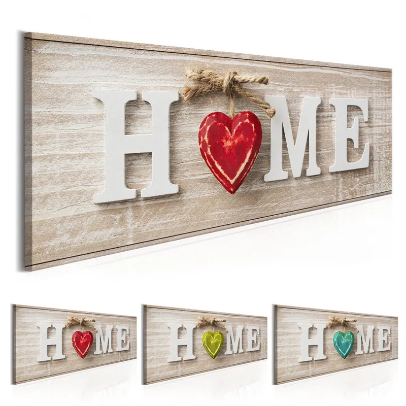 Red Heart on Wooden