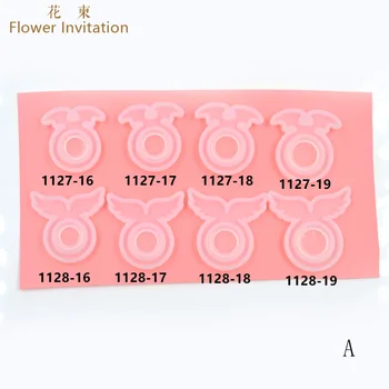 

Flower Invitation Animal ring mould A set of 8 cat ears rabbit antlers unicorn dog dinosaur DIY Mold Jewelry MD1123-1127