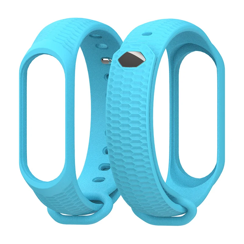 Mijobs силиконовый ремешок Mi Band 4 аксессуары для Xiaomi Mi Band 3 Смарт-часы браслет Band 3 спортивные браслеты Miband 4 Band - Цвет: Blue