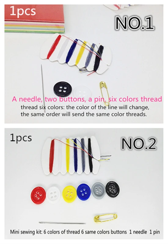 

1pcs sewing tools Mini portable Sewing kit for travel Hotel supplies Needle Thread travel Household Tools Hand Sewing Bag