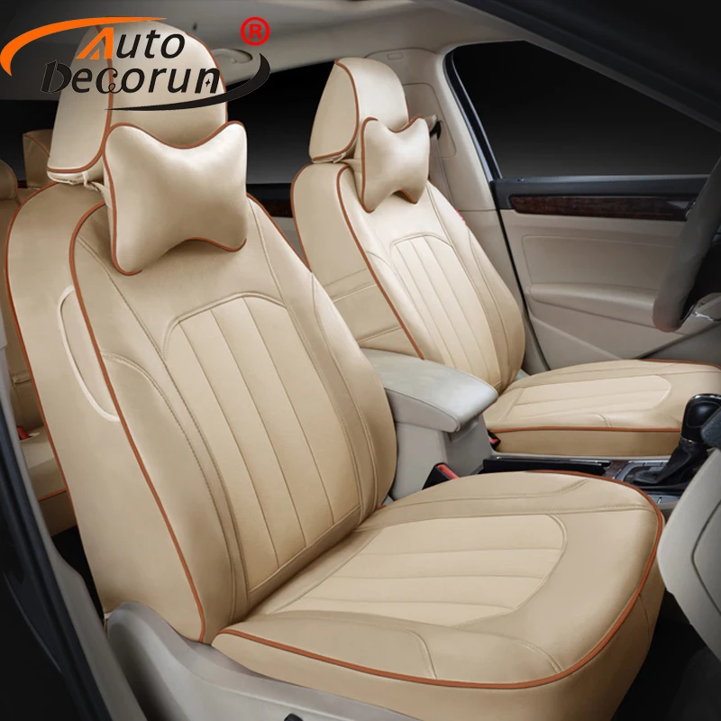 AutoDecorun Faux leather seat cover for Volkswagen sharan accessories seat covers for VW cars
