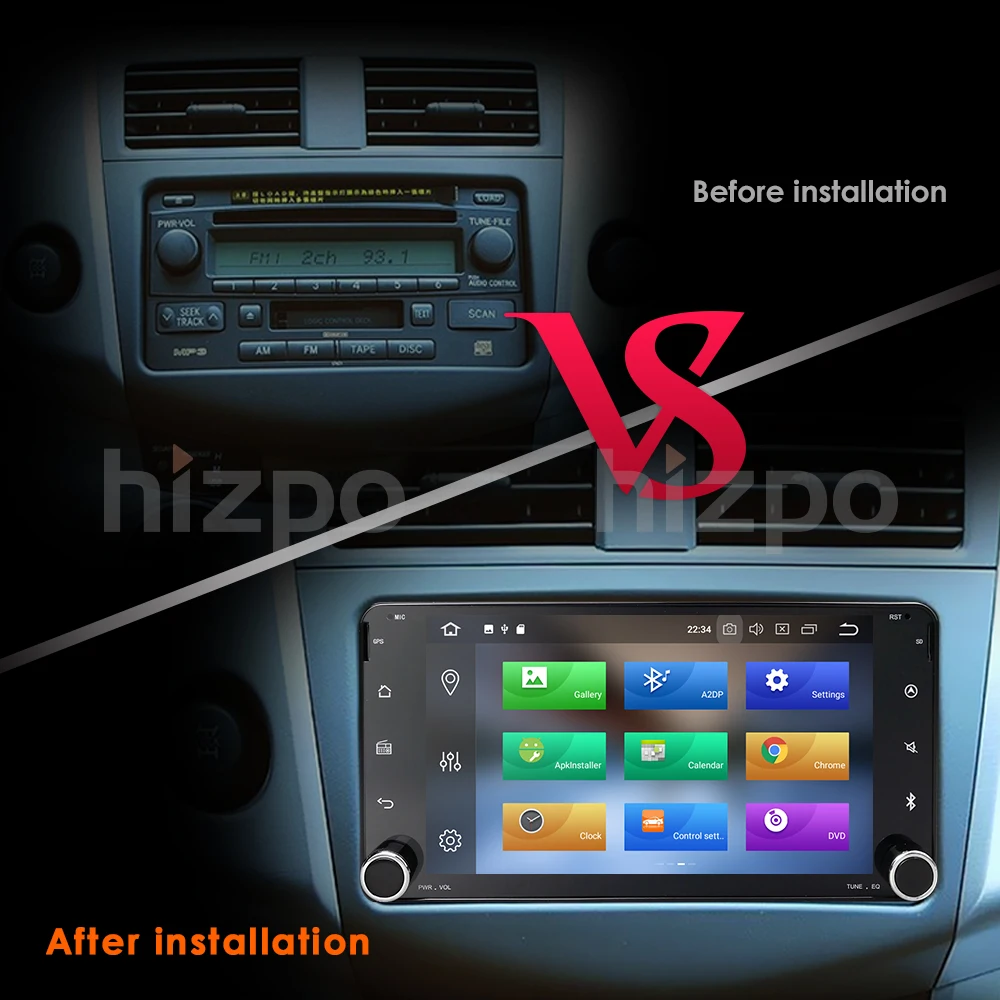 Top Newest Android 8.0 PX5 car gps for toyota corolla 2 Din Universal car radio with navigation Bluetooth Wifi car stereo gps player 4