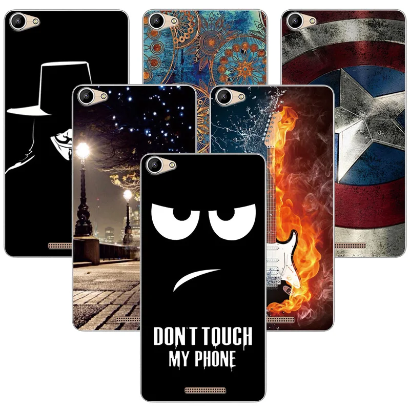 

For BQ BQ-5059 Strike Power Case Phone Back Cover Painted Cases For BQ 5059 BQ5059 5.0" Cover Protection Shell Back Case Fundas